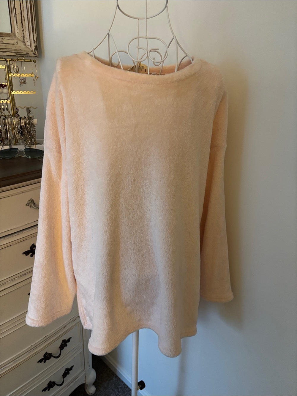 Cozy Plush Women’s Top in Light Pink